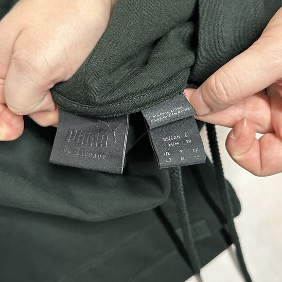 FENTY PUMA Rihanna Long Hoodie University Lace-Up Back Oversized Sweater Medium - Picture 6 of 11